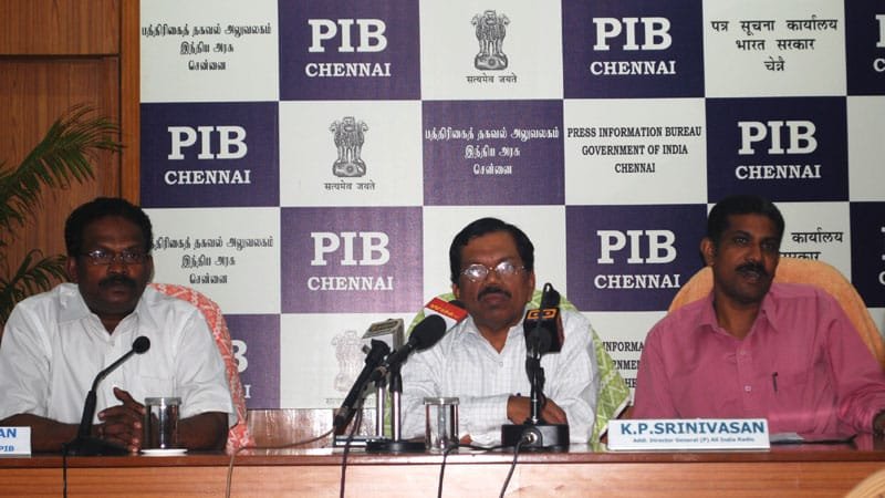 The Additional Director General (P), All India Radio, Chennai, Shri K.P. Srinivasan...