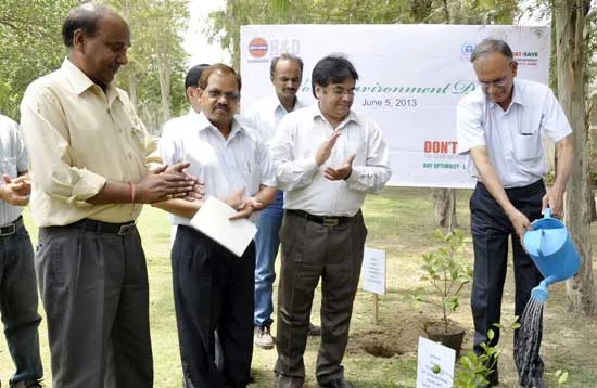 S Rajagopal, Executive Director (Refining Technology), IndianOil R&D Centre, plants a sapling…