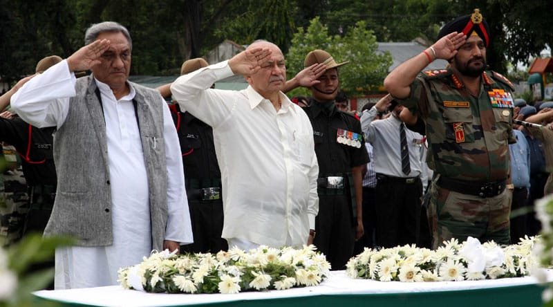 The Union Home Minister, Shri Sushil Kumar Shinde with the Chief Minister, Uttarakhand,…