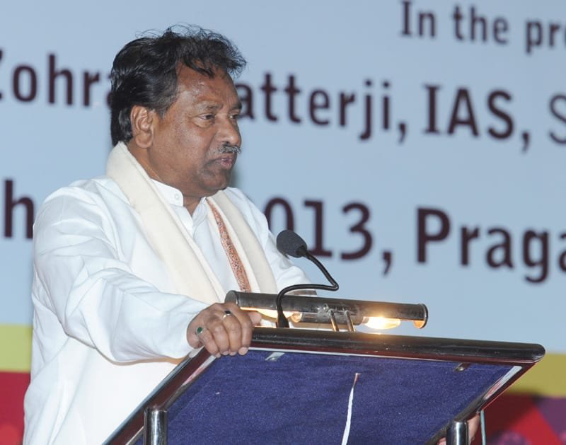 The Union Minister for Textiles, Dr. Kavuru Sambasiva Rao addressing at the…