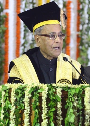 The President, Shri Pranab Mukherjee addressing at the 45th Annual Convocation…