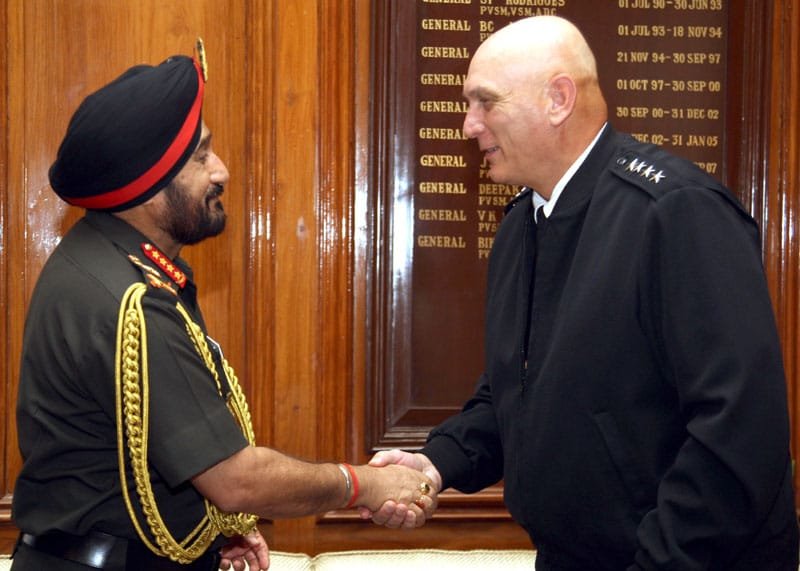 The US Army Chief, General Raymond T. Odierno meeting the Chief of Army Staff,…