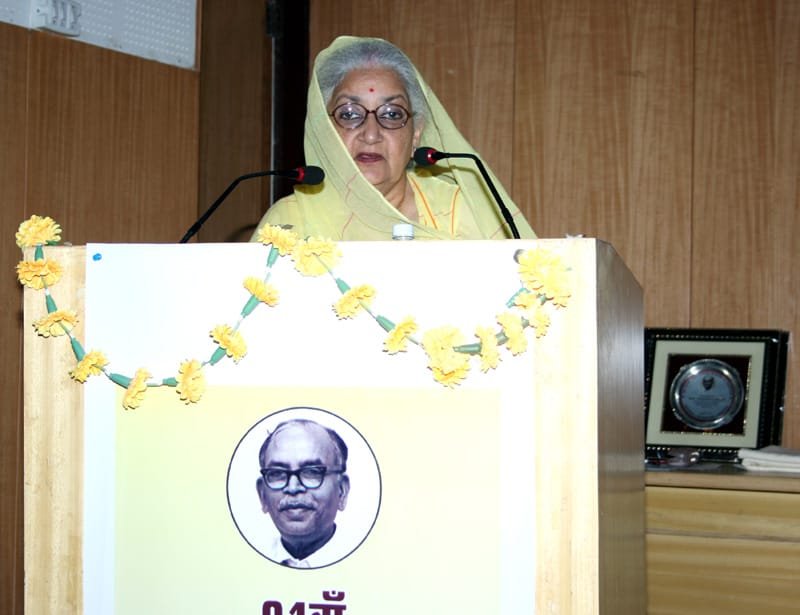 The Union Minister for Culture, Smt. Chandresh Kumari Katoch addressing at the 21st…