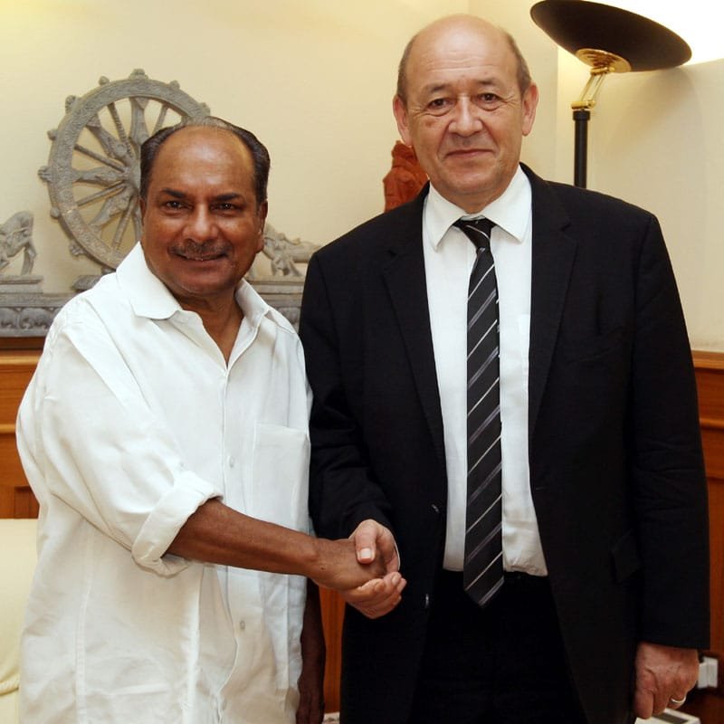 The Defence Minister of the France, Mr. Jean Yves Le Drian calling on the…