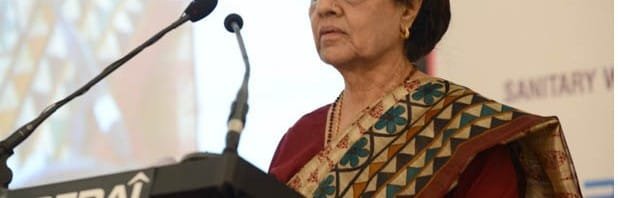 The Union Minister for Housing & Urban Poverty Alleviation, Dr. Girija Vyas delivering the key note address at the 13th National Convention (NATCON) of Confederation of Real Estate Developers’ Associations of India (CREDAI), at Moscow