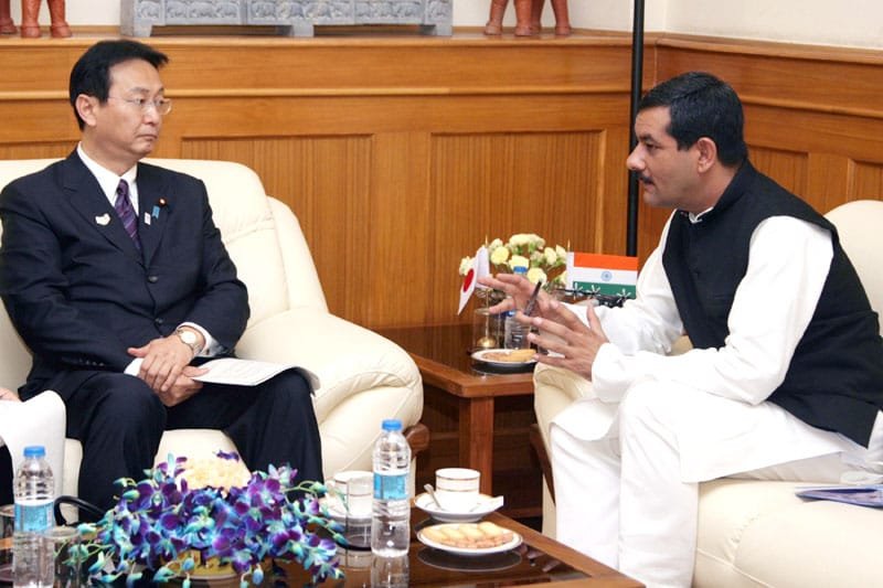 The Japan’s Senior Vice Minister for Defence, Mr. Akinori Eto calling on the…