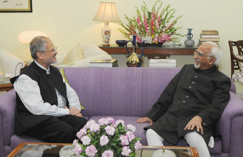 The Lieutenant Governor of Delhi, Shri Najeeb Jung meeting the Vice President,…
