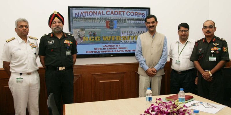 The Minister of State for Defence, Shri Jitendra Singh launched the NCC website, in New Delhi