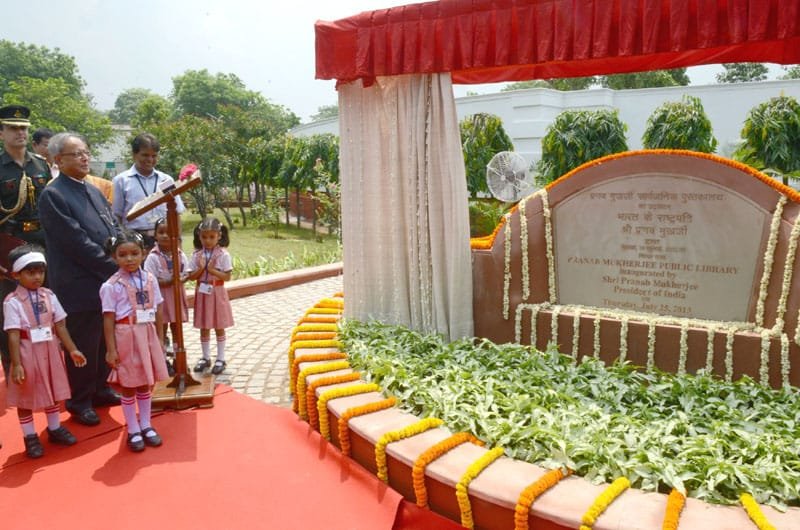 The President, Shri Pranab Mukherjee inaugurated the ‘Pranab Mukherjee Public Library’,..