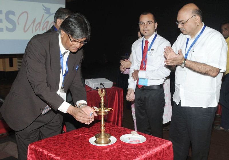 The Vice Chancellor, University of Kashmir, Prof Talat Ahmed lighting the lamp at…