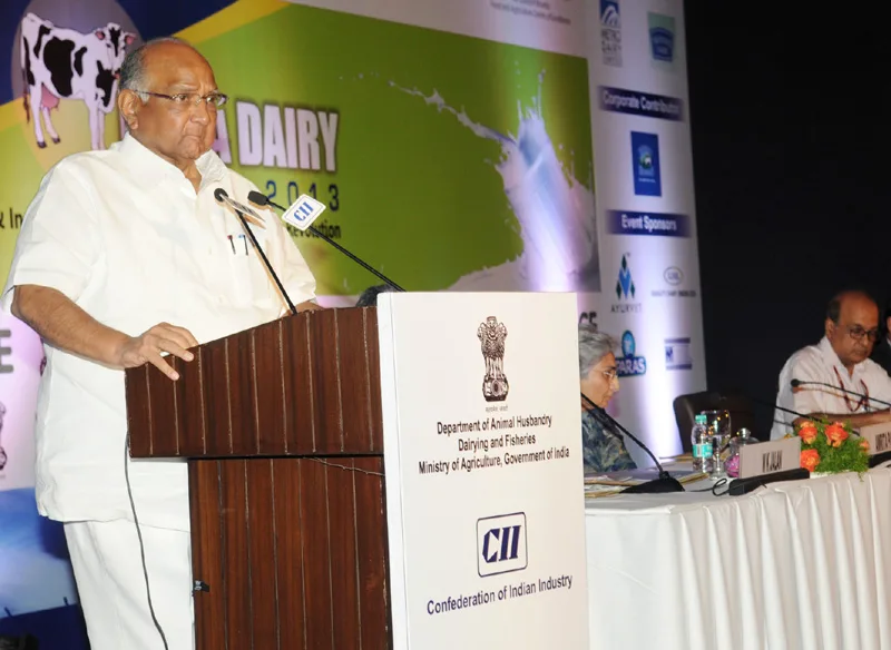 The Union Minister for Agriculture and Food Processing Industries, Shri Sharad Pawar addressing…