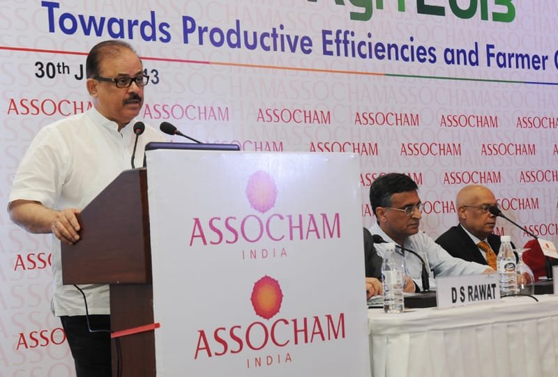 The Minister of State for Agriculture & Food Processing Industries, Shri Tariq Anwar addressing at the inauguration of the BIO-AGRI 2013 Summit, in New Delhi