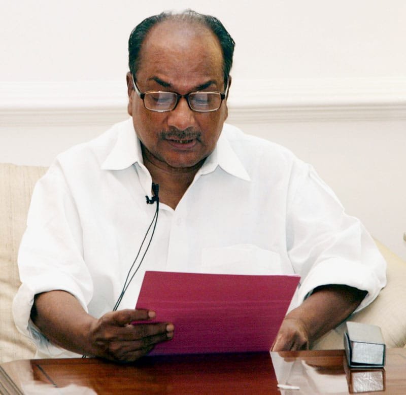 The Defence Minister, Shri A. K. Antony addressing the Jawans on the eve of 67th Independence Day, in New Delhi