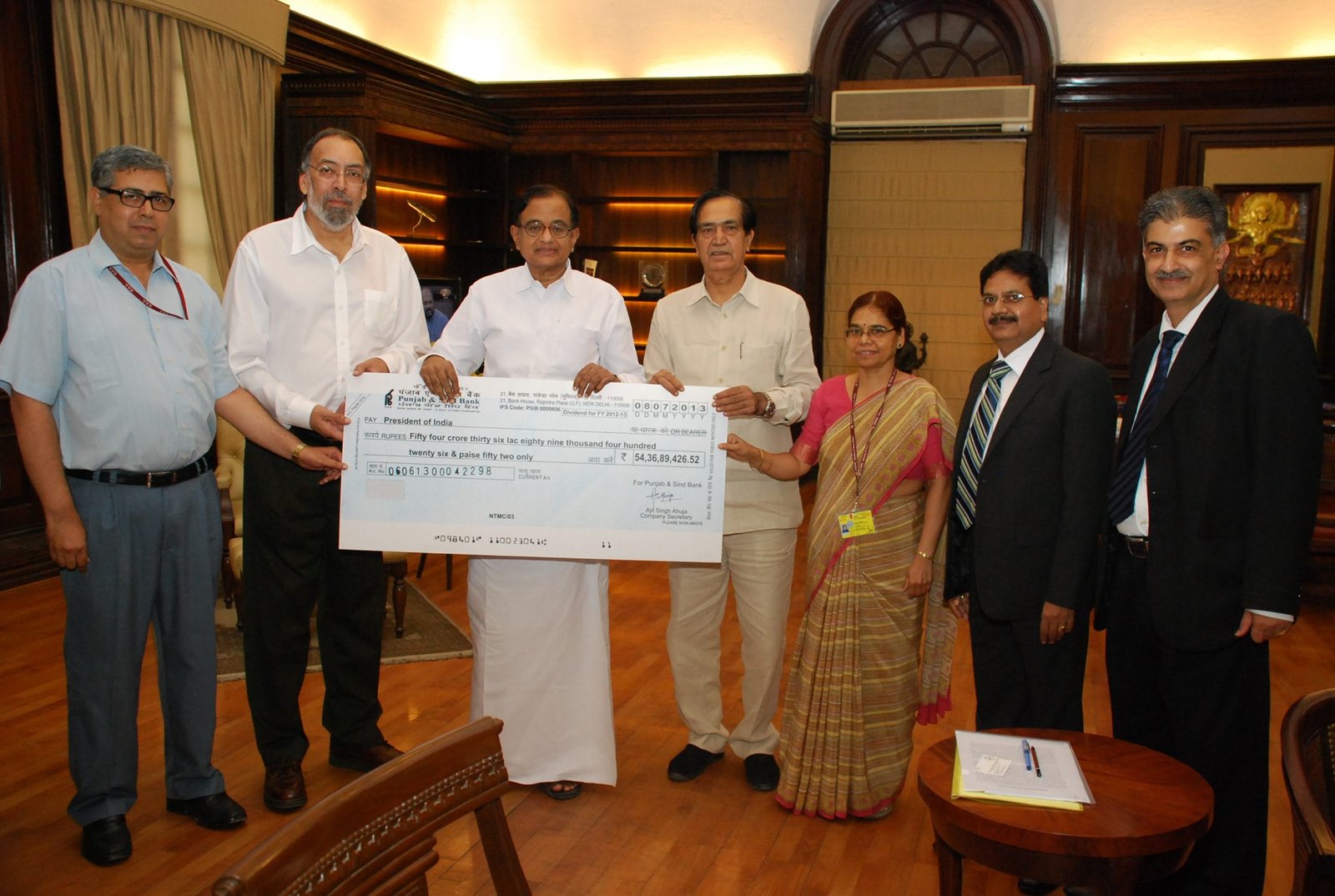 Punjab & Sind Bank pays  Rs. 54,36,89,426.52 (Rupees fifty four crore…