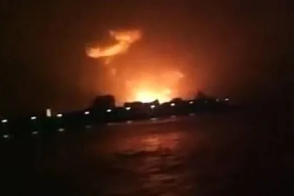 INS SINDHURAKSHAK CATCHES FIRE FOLLOWING EXPLOSIONS AND SINKS IN DOCKYARD WITH 18 SAILORS ONBOARD