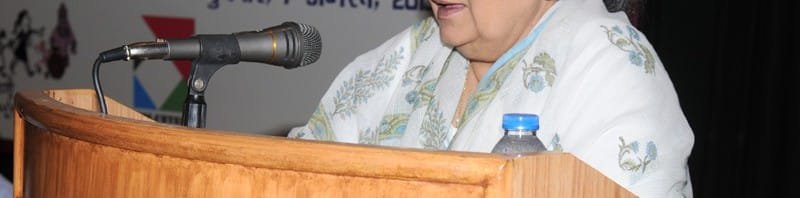 The Union Minister for Culture, Smt. Chandresh Kumari Katoch addressing at...