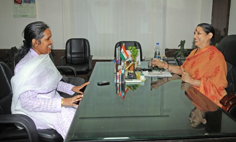 The Minister of State for Women and Child Development, Maharashtra, Prof. Varsha…