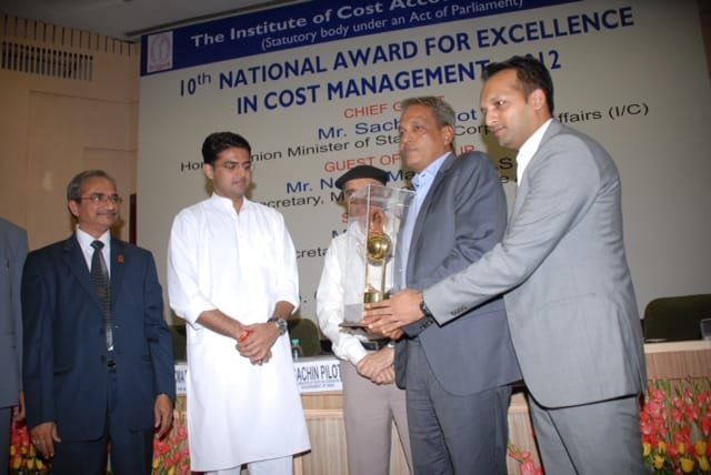 Jindal Pex Tubes Pvt Ltd, a Jindal Group company awarded 1st position in the category...