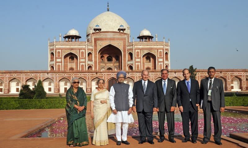 The Prime Minister, Dr. Manmohan Singh, the Prince Karim Aga Khan and the…
