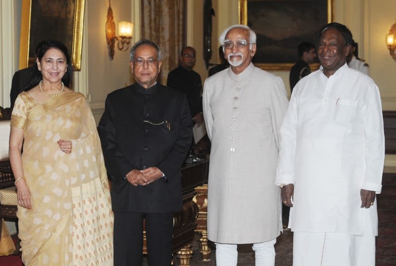The President, Shri Pranab Mukherjee, the Vice President, Shri Mohd. Hamid Ansari…
