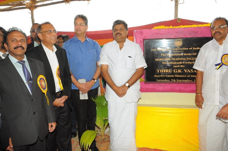 The Union Minister for Shipping, Shri G.K. Vasan laid the foundation stone for...