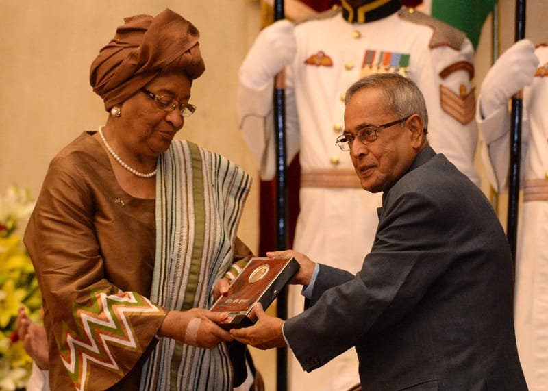 The President, Shri Pranab Mukherjee presenting the Indira Gandhi Prize for Peace,…