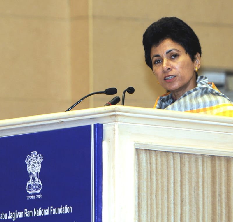 The Union Minister for Social Justice & Empowerment, Kum. Selja addressing…