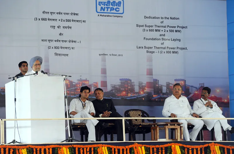 The Prime Minister, Dr. Manmohan Singh addressing at the dedication ceremony of NTPC’s…