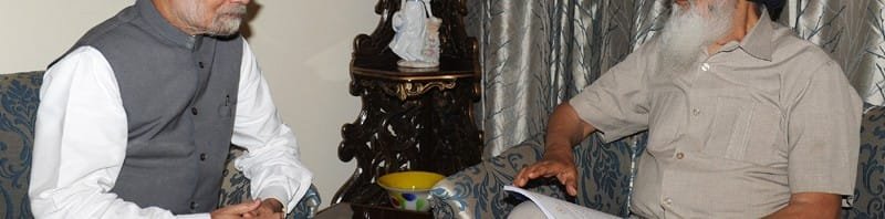 The Chief Minister of Punjab, Shri Prakash Singh Badal meeting the Prime Minister,...