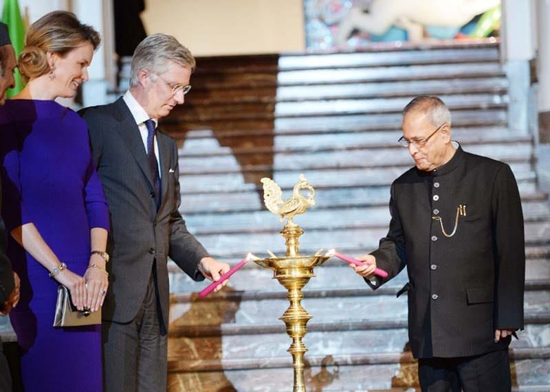 The President, Shri Pranab Mukherjee and the King of Belgium, His Majesty King Philipe...