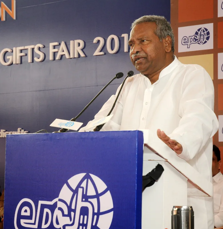 The Union Minister for Textiles, Dr. Kavuru Sambasiva Rao addressing at the…