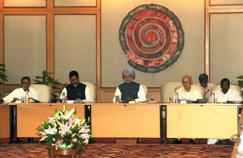 The Prime Minister, Dr. Manmohan Singh chairing the fifth meeting of the NDMA...