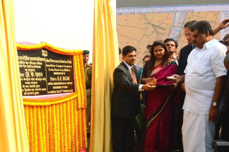 The Union Minister for Shipping, Shri G.K. Vasan inaugurating the Transport terminal of…