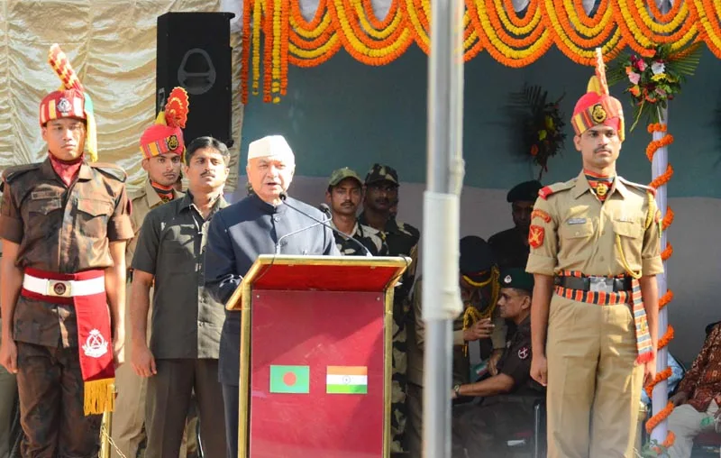 The Union Home Minister, Shri Sushilkumar Shinde addressing at the Joint Retreat Ceremony…