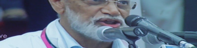 The Chairman, ISRO, Dr. K. Radhakrishnan addressing a press conference after the...