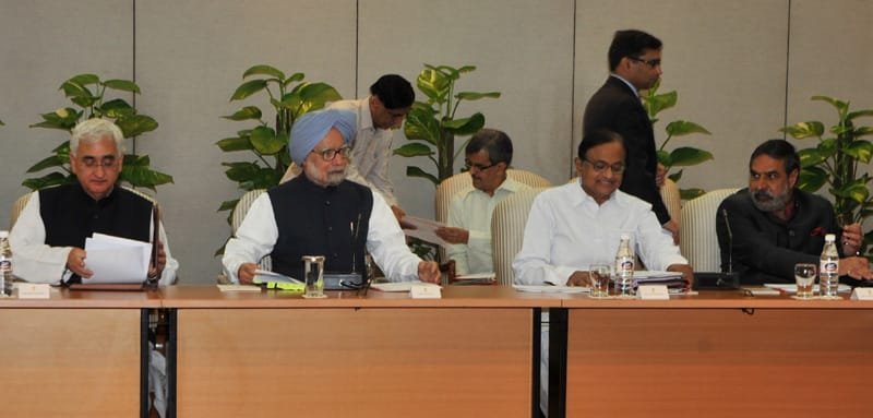 The Prime Minister, Dr. Manmohan Singh chairing the meeting of the...