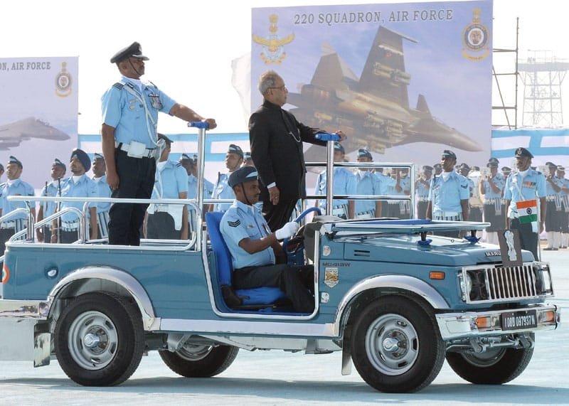 The President, Shri Pranab Mukherjee inspecting the Guard of Honour, at the…