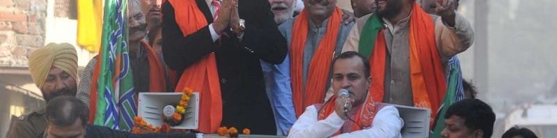 NAVJYOT SINGH SIDHU ATTENDS ROAD SHOW FOR PAWAN SHARMA CONTESTANT...