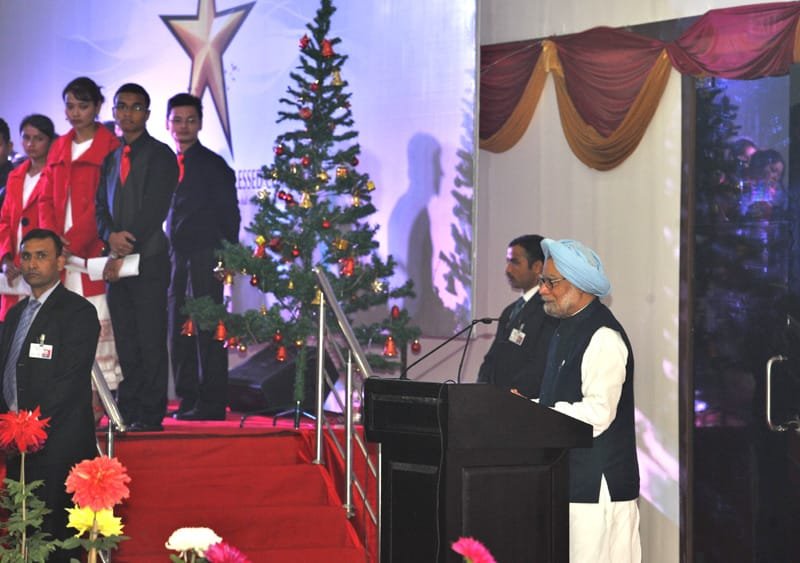 The Prime Minister, Dr. Manmohan Singh addressing at the…