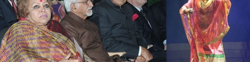 The Vice President, Shri Mohd. Hamid Ansari with his wife Smt. Salma Ansari and the...