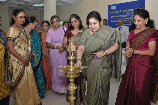 NTPC ORGANISED CANCER SCREENING CAMP IN ASSOC. WITH DHARMSHILA HOSPITAL
