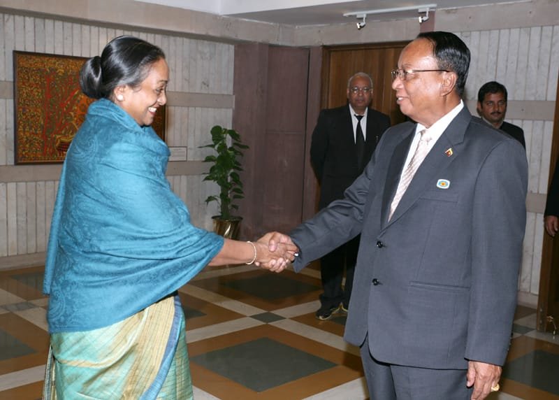 The Speaker, Lok Sabha, Smt. Meira Kumar with the Speaker of Amyotha Hluttaw,…