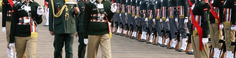 The Chief of Army Staff, General Bikram Singh inspecting the Guard of Honour,..