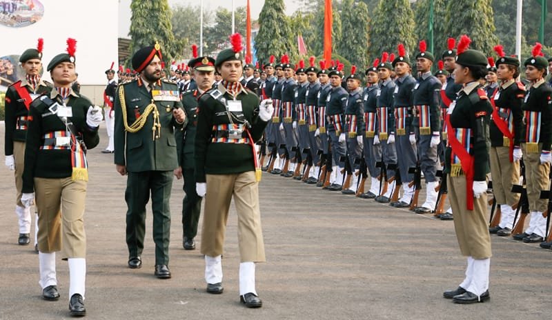 The Chief of Army Staff, General Bikram Singh inspecting the Guard of Honour,..