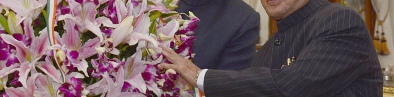 The Vice President, Shri Mohd. Hamid Ansari greeting the President,...