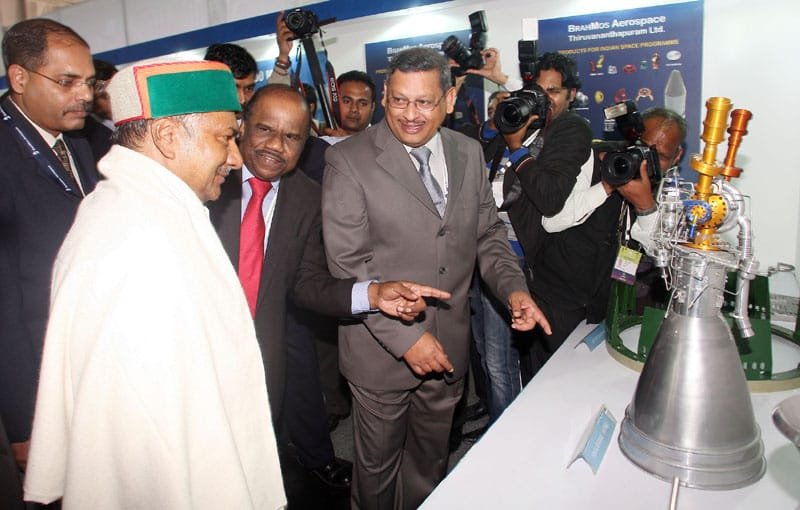 The Defence Minister, Shri A. K. Antony going round the BrahMos Aerospace…