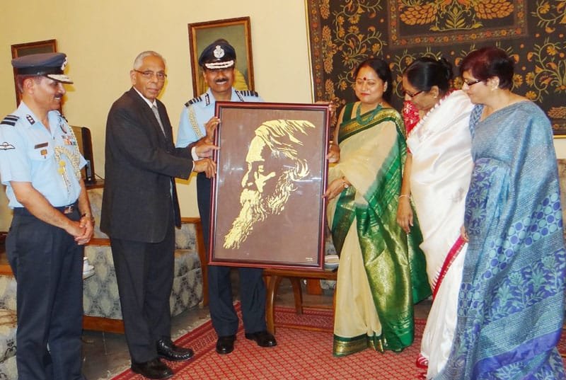 The Chief of the Air Staff, Air Chief Marshal Arup Raha calling on the Governor,…
