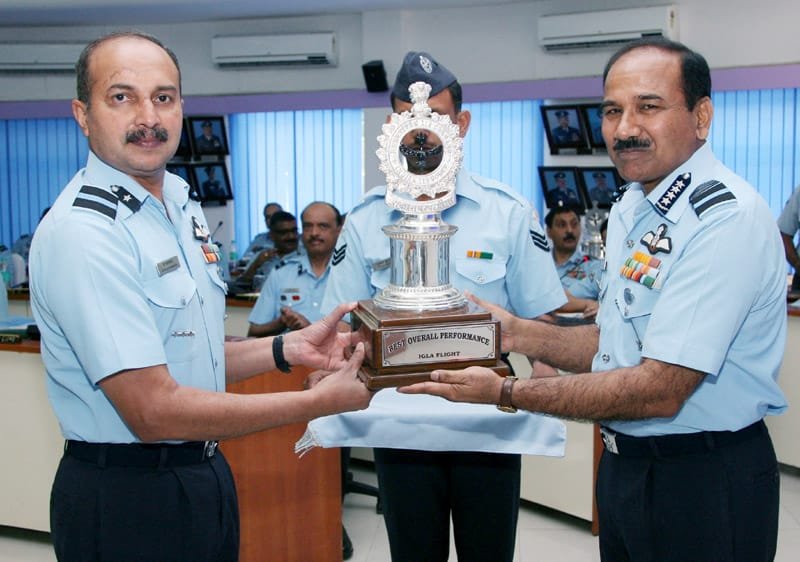 The Chief of the Air Staff, Air Chief Marshal Arup Raha awarding the…
