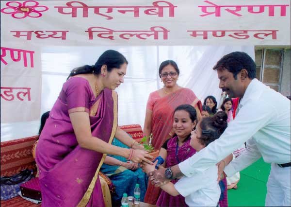 PNB Prerna Central Delhi donated computers and machines etc