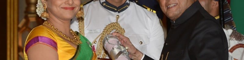 The President, Shri Pranab Mukherjee presenting the Padma Shri Award...